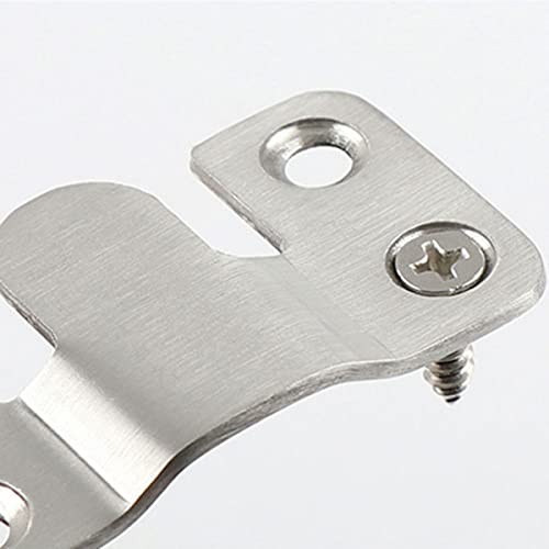 Image of 8 Pairs Stainless Steel Interlock Hanging Buckle, Z Clip Bracket Interlock Hanging Buckle Mountain Buckle Flush Concealed Mount Brackets for Picture Display Art Gallery
