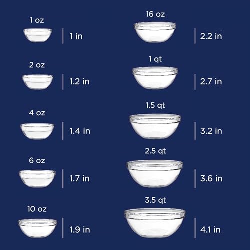 Save 38% on Anchor Hocking 10-Piece Glass Mixing Bowl Set