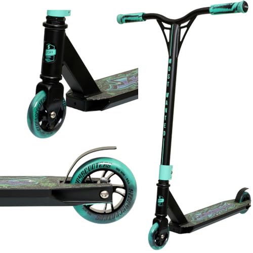 Story Original Patinete de Acrobacias Bandit Dos | Rodamientos ABEC-9 de Alto Rendimiento | Manillar 360° para Freestyle | Aleación de Aluminio 6061 Duradera (Mint)