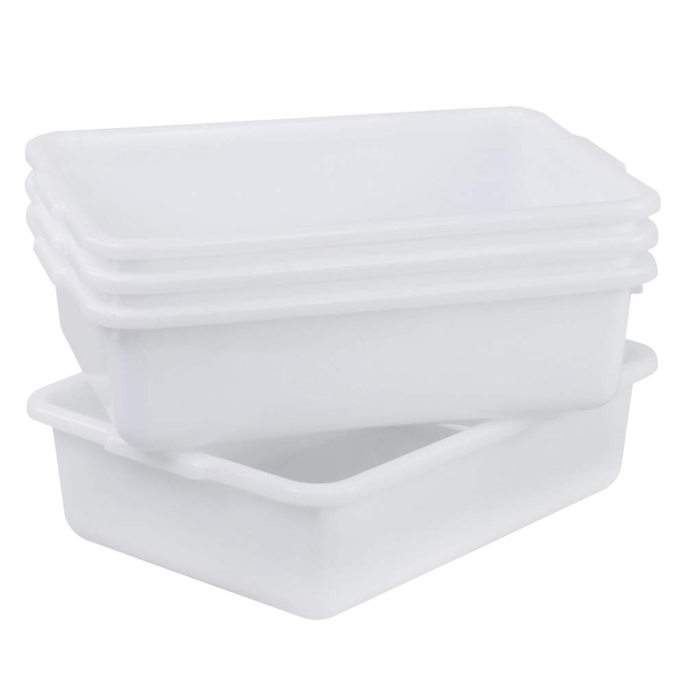 Set di 4 vasche per autobus, in plastica, 8 litri