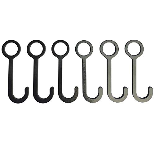 FULLBOW AR500 Steel Target Hangers Hanging Hook Target Kit - Pipe Target Holders Assembly Stands - Gong Target Hanging Kit - DIY Target Kit for 1 Inch OD EMT Conduit - AR500 6 Hooks