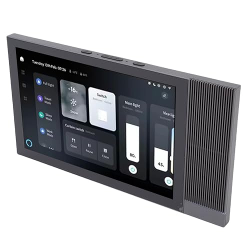 Image of Smart Home Control Panel, 8 Inch Touchscreen Central Controller, Smart Touch Screen with 2GB RAM 16GB ROM, Voice and App Control, Built in Speaker for Home Automation