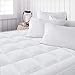 Beckham Hotel Collection Premium Microplush Mattress Pad - Hypoallergenic Ultra Soft Overfilled Topper with Deep Fit - King