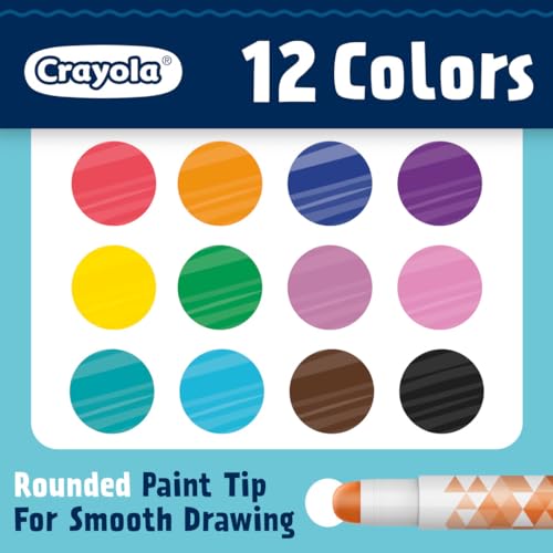 Crayola Acrylic Paint Doodle Sticks (12ct), Acrylic Paint Marker Set for Kids, Quick Dry, Multi-Surface, Less Mess, Kids Craft Supplies, Ages 8+ (Pack of 2) - image 3