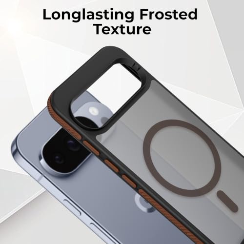 Image of A rtistque Compatible with MagSafe Frosted Ultra Matte Back Cover Case for Google Pixel 10 Pro 5G | Smooth Grip Sides | Stylish Design | Raised Camera Edges | Pixel 10 Pro Back Cover - Brown