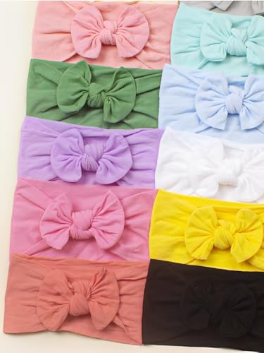Laços de Cabelo Infantil Menina Bebê Turbante Kit com 12 unidades