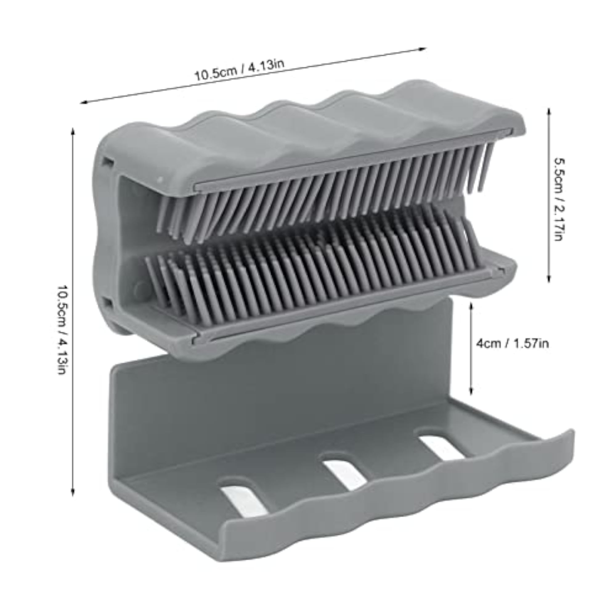 Shower Hair Stopper Adhesive Strips, Silicone Slider