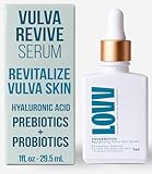 LOVV VulvaRevive Vulva Serum | 1 Fl Oz | Prebiotic and Probiotic Fast Absorbing Moisturizer Serum For Women with Hyaluronic Acid Skin Care Soothes Dryness Sensitive Skin Restores Balance and Comfort