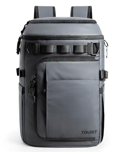 Image of TOURIT 38 Cans Backpack Cooler: Leak Proof Waterproof 2 Insulated Compartments Soft Cooler Bag Beach Travel Camping Picnic