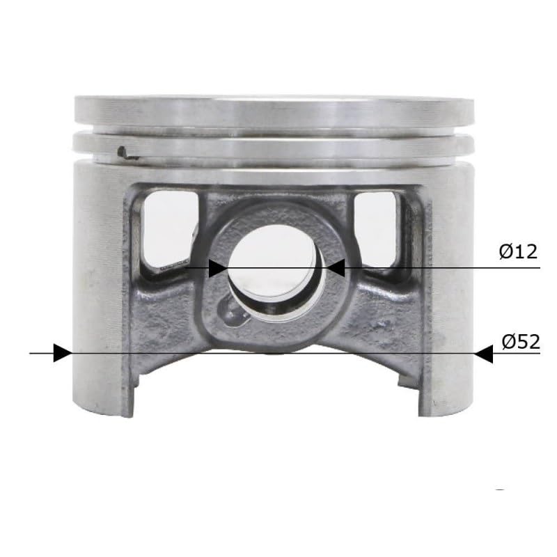 Cylingcolors cylinder + tłok, segment kompatybilny z piłą łańcuchową Stihl 046-MS460 Ø 52 mm