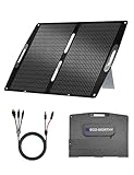 ECO-WORTHY 100W Portable Solar Panel for Power Stations,IP65 Waterproof & Lightweight with Adjustable Kickstand,23% High Efficiency Foldable Solar Panel for Outdoor RV Camping Off Grid Emergency