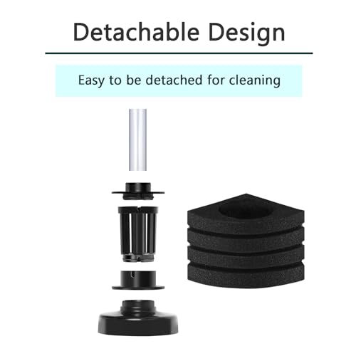 AQUANEAT Aquarium Bio Corner Sponge Filter, for Breeding Shrimp Nano Fish Tank, up to 10Gal
