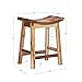 Powell Furniture Dale Saddle Bar Stool Natural Wood