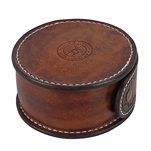 Tourbon Boîtier de montre en cuir rustique pour voyage ou affaires Cover