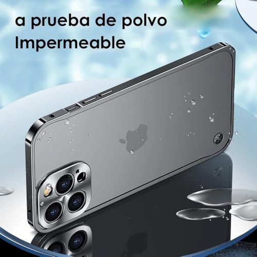 Coque antichoc iPhone 16 Pro Max aluminium noire et protection objectif - 5