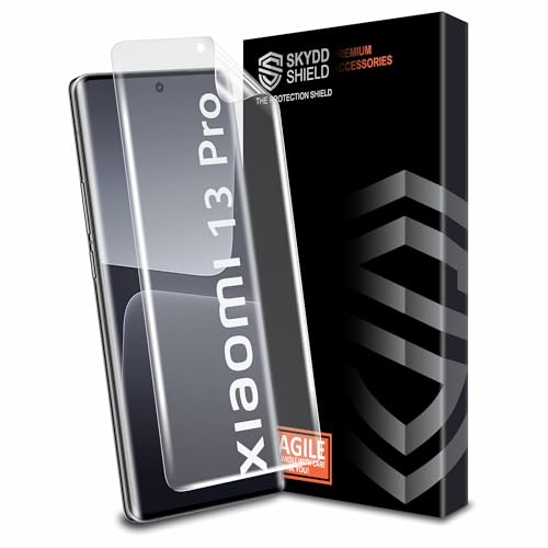 Skyddshield Anti Glare Matte TPU hydrogel Edge to Edge Screen Protector Guard For Xiaomi 13 Pro and Xiaomi 12 Pro (6.78 Inch) With Installation Kit | Support Fingerprint | Edge to Edge Coverage