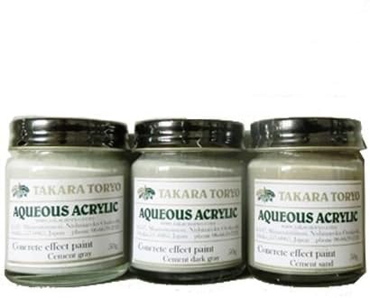 Amazon コンクリートエフェクトペイント打ちっぱなしコンクリート風な表現が出来る塗料0g 50g 50g 塗料缶 ペンキ