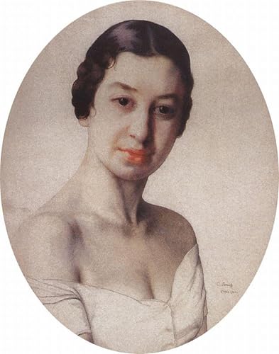 Portrait de B Popova Konstantin Somov affiche art tableau décoration murale 60x90