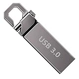 2TB USB Flash Drive USB 3.0 Memory Stick Portable USB Drive 2000GB Waterproof Thumb Drive Metal Mini Pendrive with Keychain High Speed for Computer
