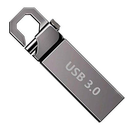 USB Flash Drive, 1TB USB 3.0 Thumb Drive, Waterproof Memory Stick with Keychain for Car, Smart TV, Laptop, PC (1TB, Grey)