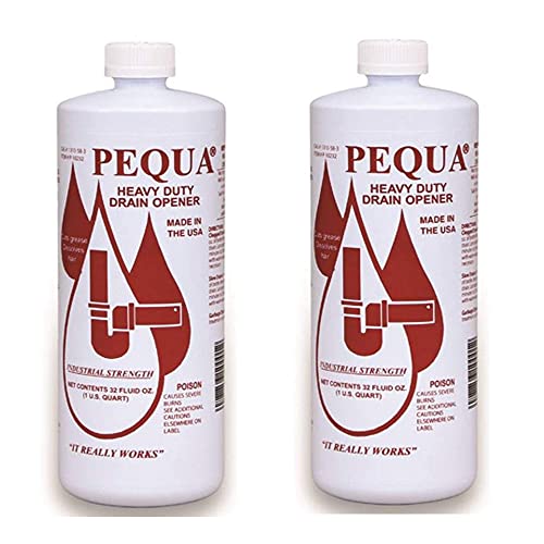 Pequa Heavy Duty Drain Opener, 32 Fl Oz, Pack Of 2 #TOP30