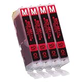 インクのチップス キヤノン用 BCI-351XL 互換インク BCI-351XLM マゼンタ 4本 大容量版 残量表示対応