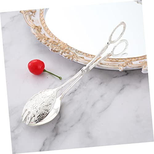 BESTonZON Flower Food Spaghetti Os Buffet Food Zange Edelstahl Wäscheklammern Zum Aufhängen Von Kleidung Kompakte Grillzange Grillzubehör Praktische Grillzange Schere Zange Grillkuchen – Bild 4