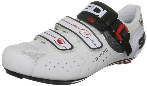 Sidi Genius 5 Pro Mega, Zapatillas de Ciclismo de Carretera Hombre, Blanco, 48