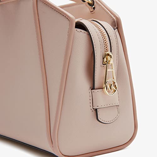 Image of Michael Kors Cleo Medium Satchel Soft Pink /Light Cream /Fawn One Size