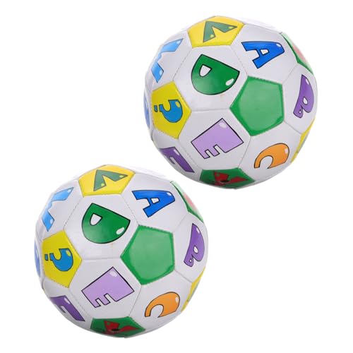 Ballon de foot pour garçon et fille en caoutchouc souple ifundom, lot de 2