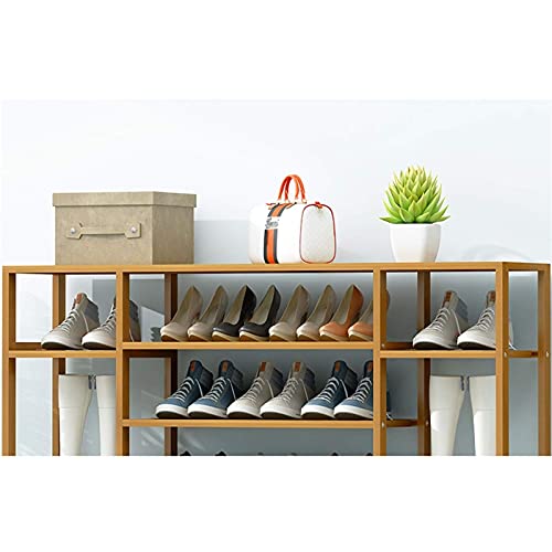 Support à chaussures pour placard de chambre en bois de bambou solide