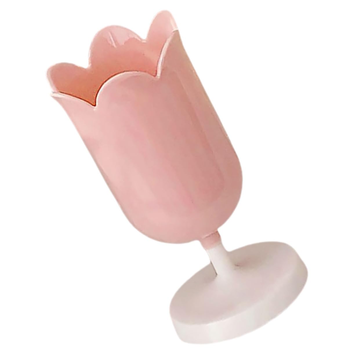 jojofuny 5 Pezzi Portapenne a Tulipano Arredamento Carino Cartoleria Piccolo Bellezza Contenitori Decorazioni Per La Tavola Portapenne Da Scrivania Rosa Plastica