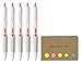 Uni-ball Signo 307 Retractable Gel Ink Pen, Ultra Micro Point 0.38mm, Red Ink, 5-Pack, Sticky notes Value Set