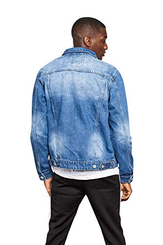 Image of VICTORIOUS Men's Distressed Denim Jacket
