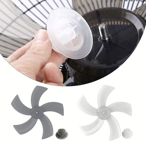 Tool Part for Transparent White Plastic Fan Blade with Nut Cover 18 for Pedestal Friendly