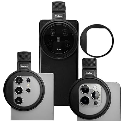 67mm Clip-on Phone CPL Polarizer Filter Lens for Samsung24,23,22 iPhone16,15,14, and Other Smart Phones, Equipped with Detachable Right Angle Shading Board, Applicable to All Mobile Phone Cameras