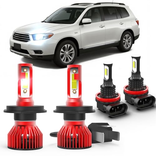 MNWHUC For 2008 2009 2010 Toyota Highlander,High Low Beam Fog