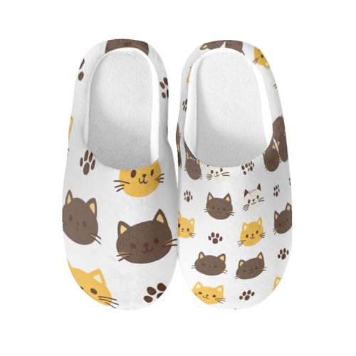 Chaussons antidérapants chat résolvant le problème des pieds froids