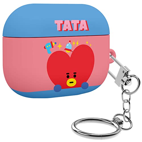 Bt21 Official Merchandise Designed For Airpods Pro Case Cover Protective Hard Case With Keychain For Airpods Pro Case - Tata #TOP1