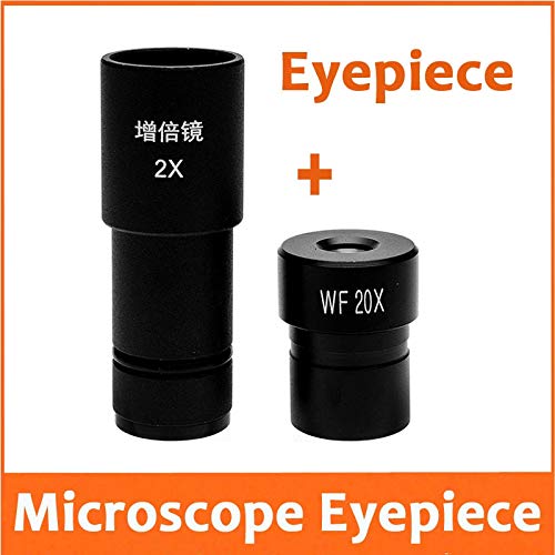 2X Barlow Biomicroscope Eyepiece Adapter Lens WF20X 10mm Wide Angle