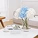 Real Touch Hydrangea Artificial Flowers, 2 Blue & 2 White Real Touch Flowers, 21
