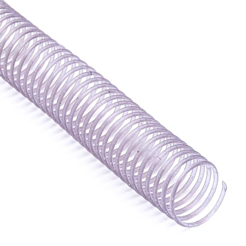 Espiral para Encadernação A4 Transparente 45mm para 400 folhas pacote com 15 unidades