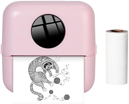 Wennzy X5 Thermal Photo Printer Pocket Label Maker 200dpi Wireless Receipt Printer for Work Plan Memo Study Notes Lists Journal Printing Compatible with Android iOS Smartphone