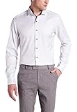 eterna Slim Fit Cover Hemd Langarm Haifischkragen Blickdicht Struktur weiß Größe 44