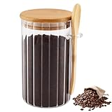 Zosenyer Bocaux en Verre,720ml Bocal en Verre avec Couvercle Hermétique et Cuillère, Pot...