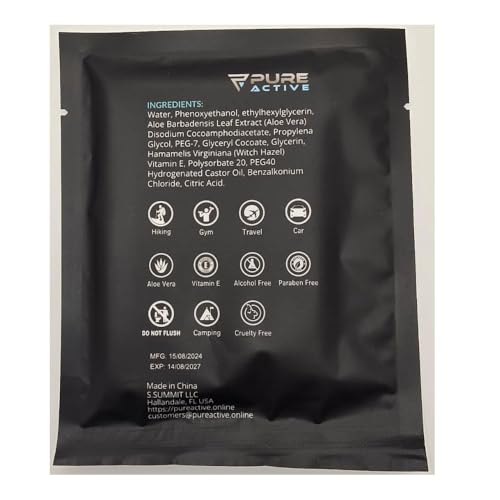 Image of Shower Body Wipes 12 inchx12 inch, 40 Individually Wrapped Personal Hygiene Body Wipes for Women and Men, Keep Clean After Gym Travel Camping Outdoors Sports, Unscented