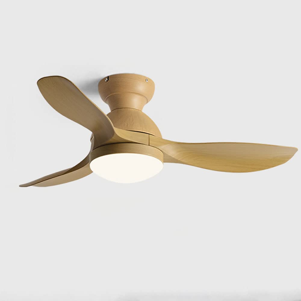 IBalody Modern Indoor Ceiling Fan Light Remote Timing 3 Speed Ceiling Fan With LED Light ABS Fan Blades Silent Ceiling Lights Fan Lighting For Bedroom Living Room Meeting Room Restaurant