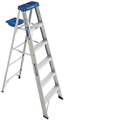 Werner 366 stepladders, 6 Feet, Blue,Gold