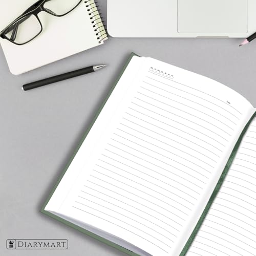 Image of Hard Bound Notebook for Girls & Women | A5 Ruled Journal | 192 Pages | 80 GSM Premium Paper | Designer Laminated Cover | Ribbon Bookmark | Notebook for School, College, Office, Journaling & Note Taking (DM4008)