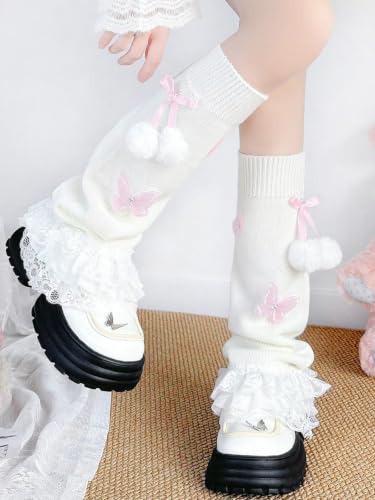 Image of WODECASA Knit Leg Warmers for Girls,for Daily Wear, Cosplay, Photoshoots